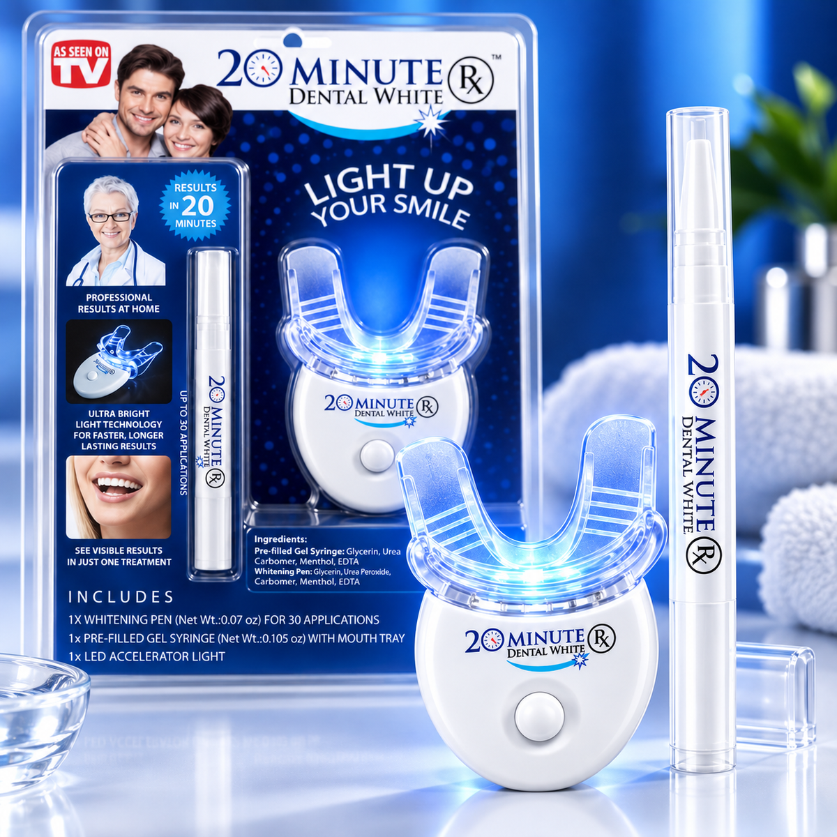 Kit trattamento sbiancante denti