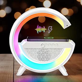 Sveglia ricarica Wireless RGB con Cassa Musica