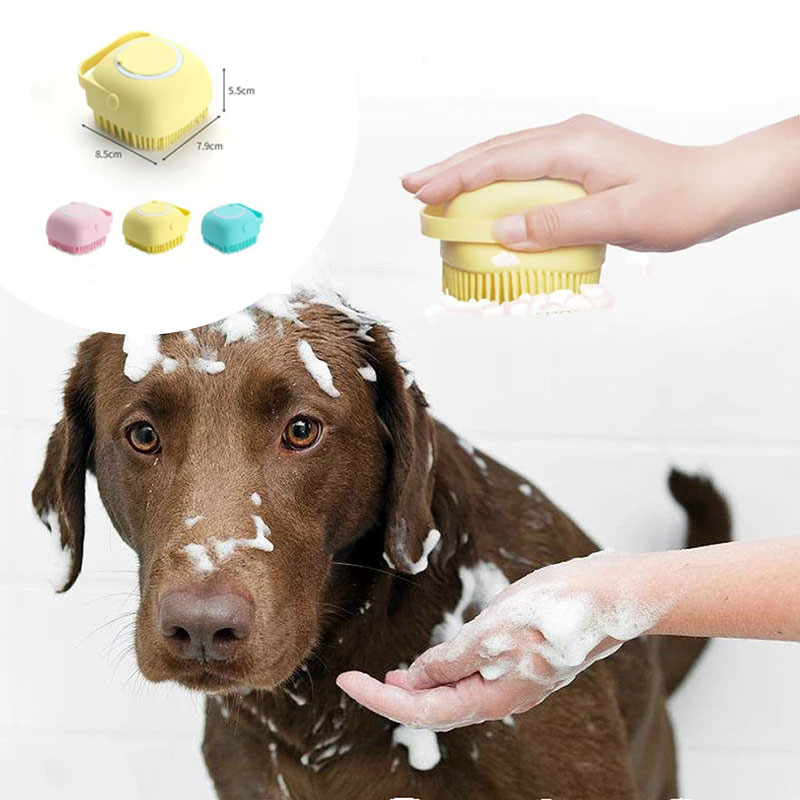 Spazzola per Animali con Vano Sapone