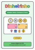 Dinheirinho: Moedas, Notas, Compras e Troco!