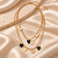 Collana Dorata con Cuori