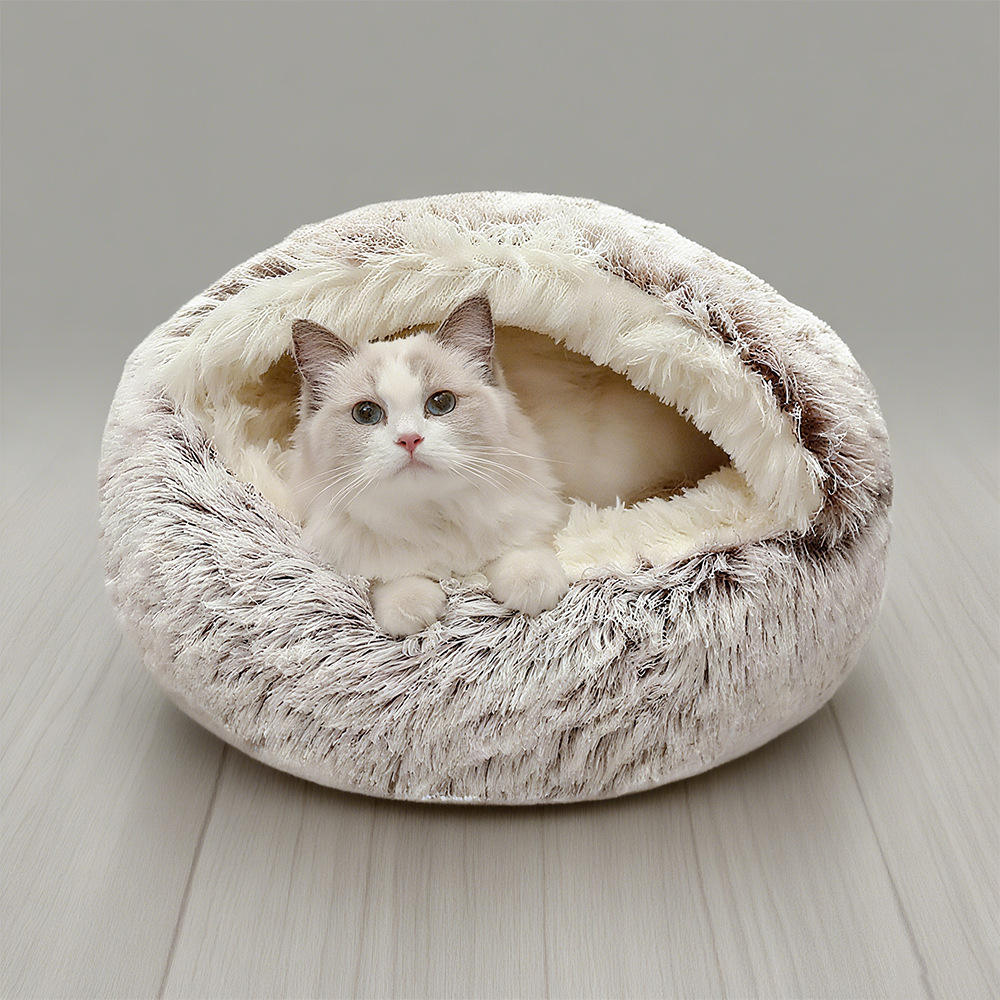 Cuccia fluffy con coperta
