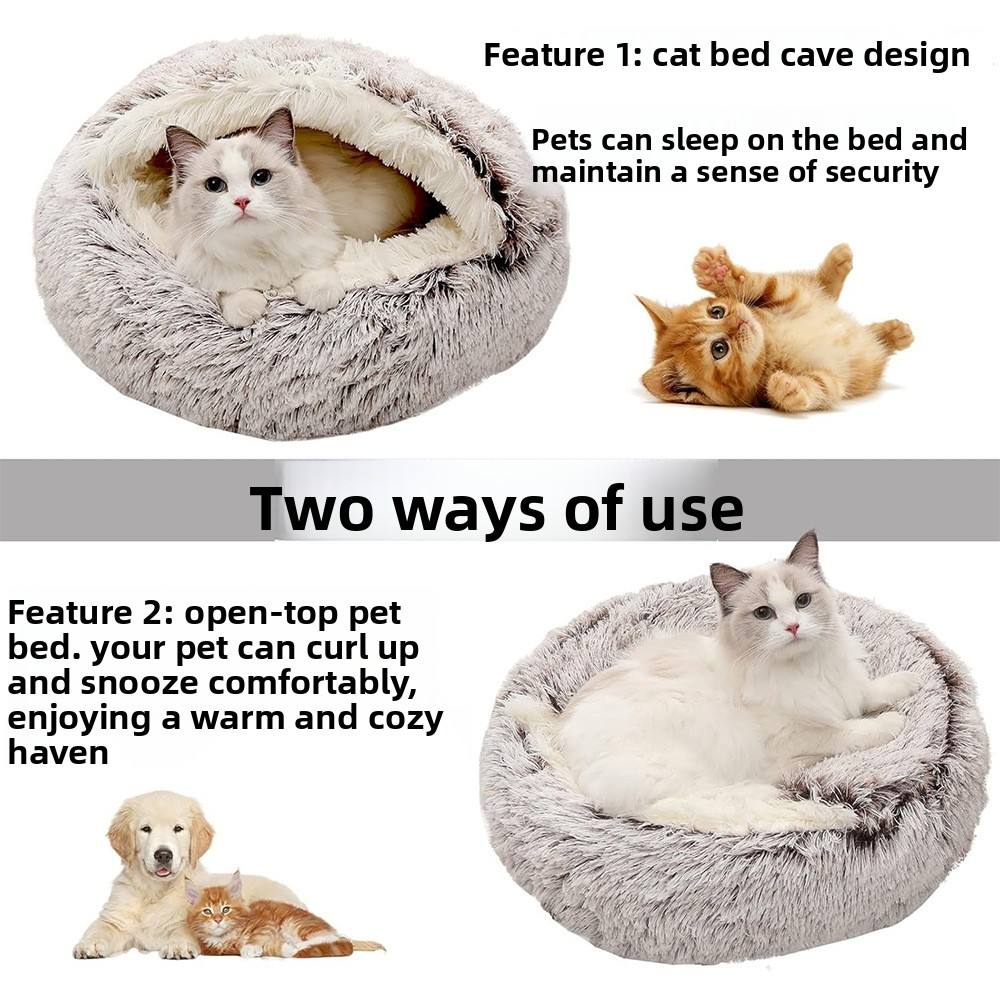 Cuccia fluffy con coperta