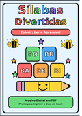 Sílabas Divertidas: Colorir, Ler e Aprender!
